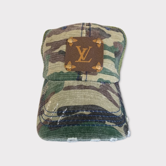 Junk And The Gypsy Accessories - Repurposed, Upcycled LV Camo Cap